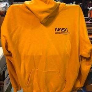 NASA Bowery Yellow Hoodie for Men Size XL